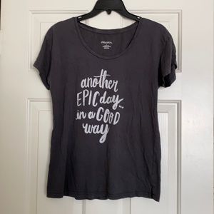Dark grey tee